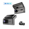 3 câmeras 2k+1080p+1080p Video Video WiFi App Control Car DVR Dash Cam 