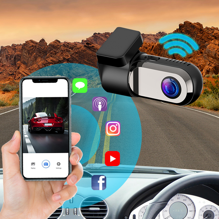 1080P Dash Cam 24 Hours Parking Monitor Wifi APP Control Car Driving Video Recorder With 128G Memory