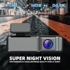 2K 256G Car Dash Camera Wifi Black Box With 24 Hours Parking Monitoring 