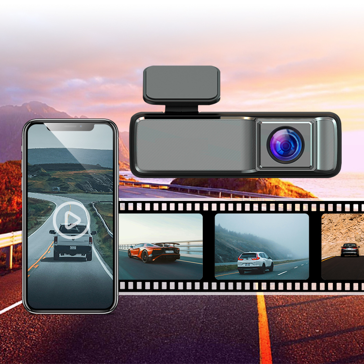 WIFI 1080P+1080P Dual Lens Dash Cam 130 Degree + 110 Degree Front and Rear Double Cameras