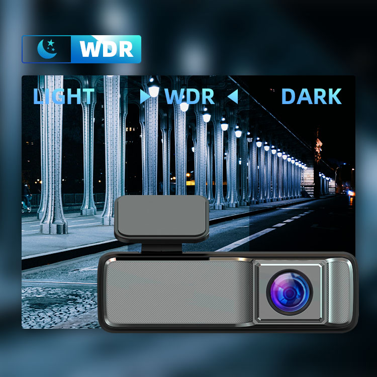 HD ADAS Recorder 160 Degree Wide Angle 24H Parking Monitoring WiFi DVR Dash Cam