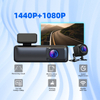 Wifi 2K + 1K Car DVR Dash Cam Dual Lens Rear View Video Recorder Support 256GB
