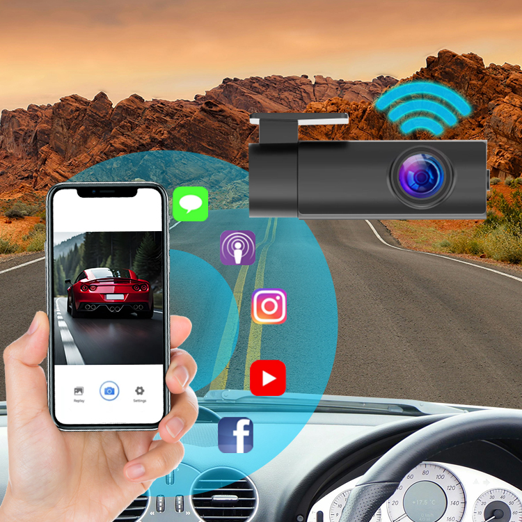 USB ACC Car Recorder 1080P High Resolution Wifi DVR Dash Cam
