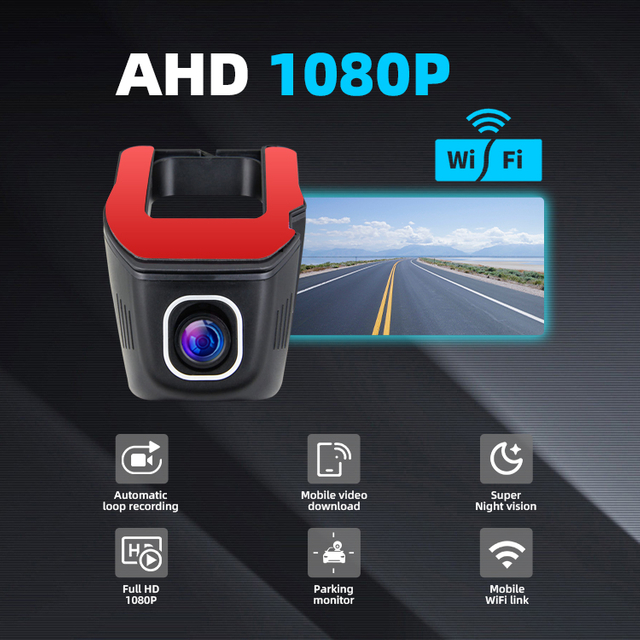 24H Parking Monitor Driving Recorder HD Night Vision WIFI DVR Dash Camera