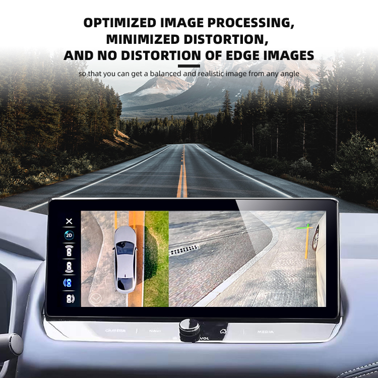 LVDS Cable Four Way Car Camera Kit 3D Panorama 360 Car Camera 