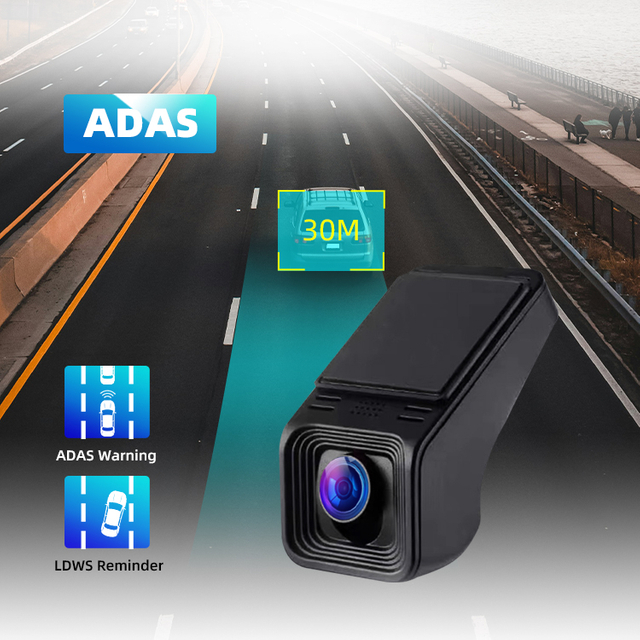 Full HD 1080P Glass Lens Full Video Recorder ADAS Driving Assistance Video Recorder