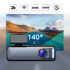 140 Degree Wide Angle 1440P 2K Car Video Recorder DVR Support 256GB