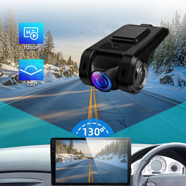 ADAS 2 Channel Dash Cam Wifi Video Recorder Dual Lens Car Camera 