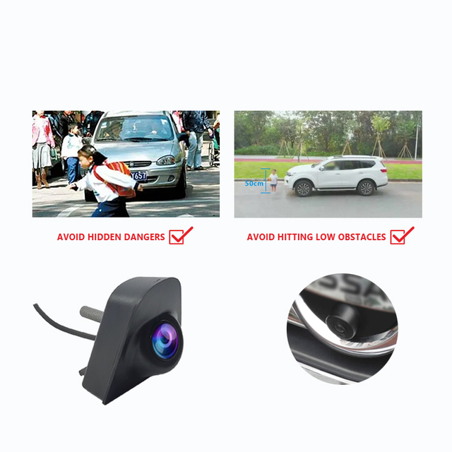 Parking Waterproof Blind Spot Monitor Front Camera