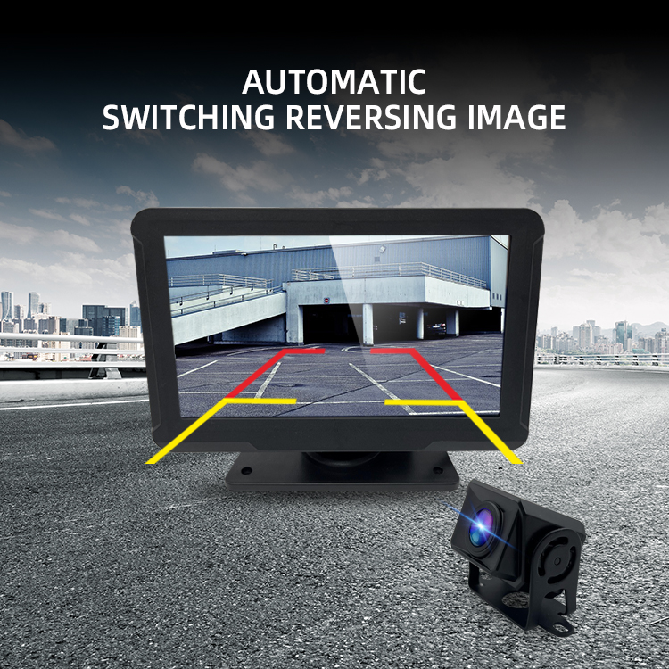 Truck 2 Lens Monitor System with Voice Control, Loop Recording & 24H Parking Monitor