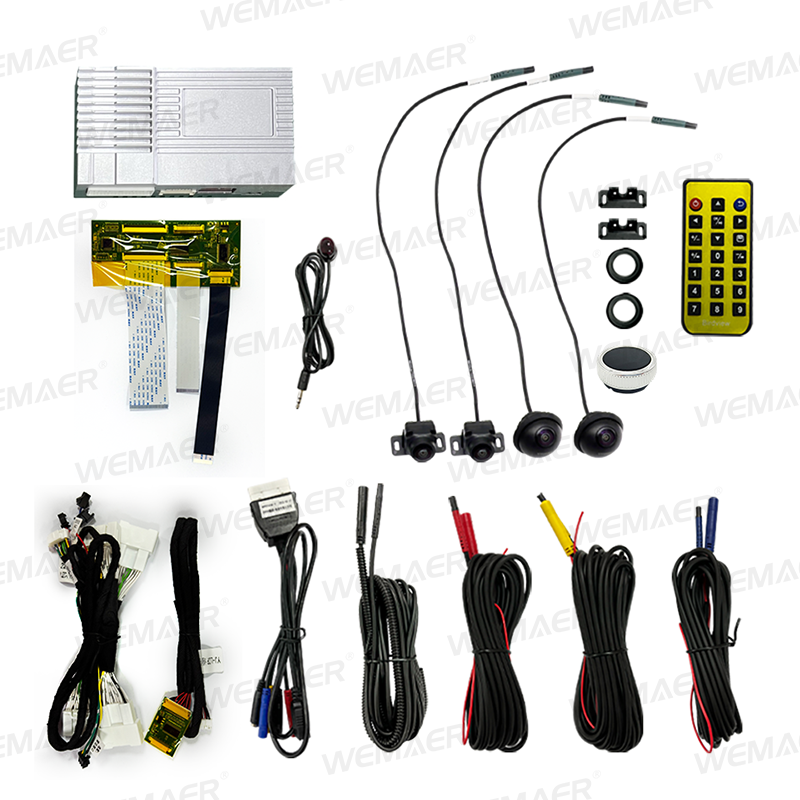 Producto profesional para clientes B2B: sistema de cámara de automóvil de 360 grados con decodificador incorporado para Toyota Fortuner