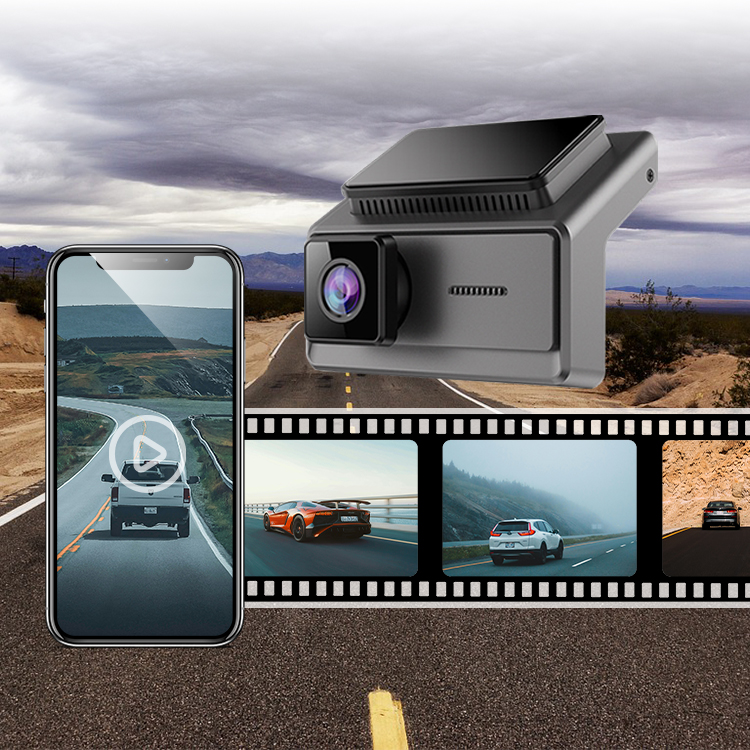 3 câmeras 2k+1080p+1080p Video Video WiFi App Control Car DVR Dash Cam 