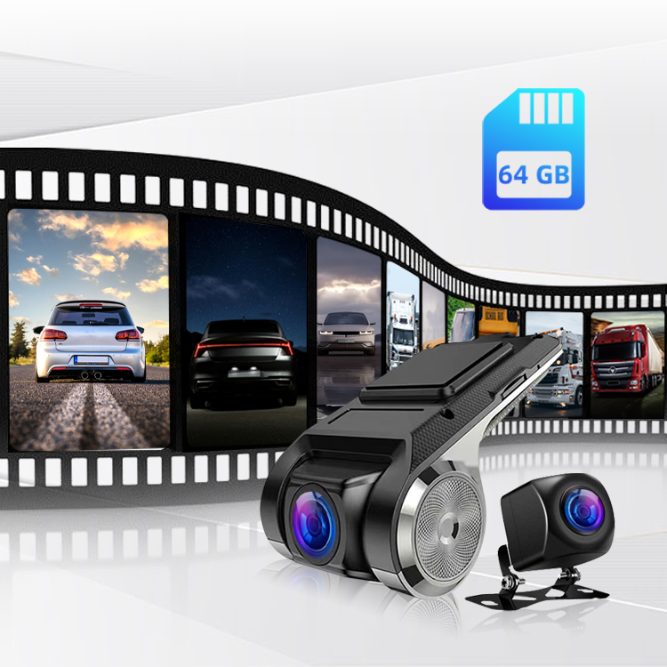 Dual Lens Full HD Car DVR Camera Night Vision Wifi ADAS Front and Rear Dashcam