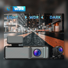 WIFI 1080P+1080P Dual Lens Dash Cam 130 Degree + 110 Degree Front and Rear Double Cameras