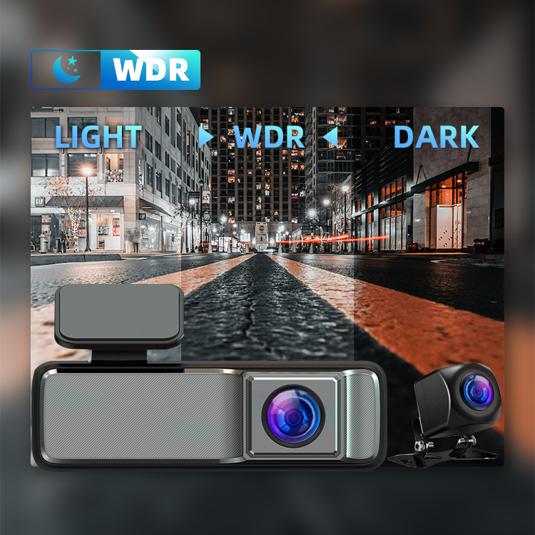 WIFI 1080P+1080P Dual Lens Dash Cam 130 Degree + 110 Degree Front and Rear Double Cameras