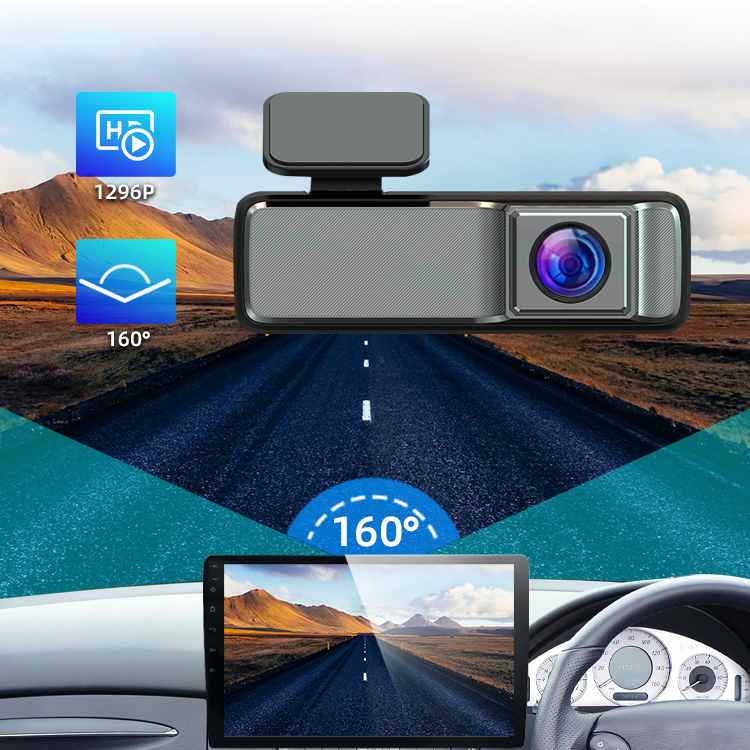 1296P DVR Dash Cam WiFi Night Vision 160 Degree Wide-angle 256G Driving Recorder 
