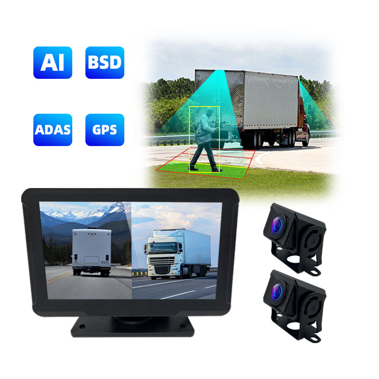 ADAS Truck DVR Monitor Camera BSD System for Vehicle Pedestrian Detect and Warning