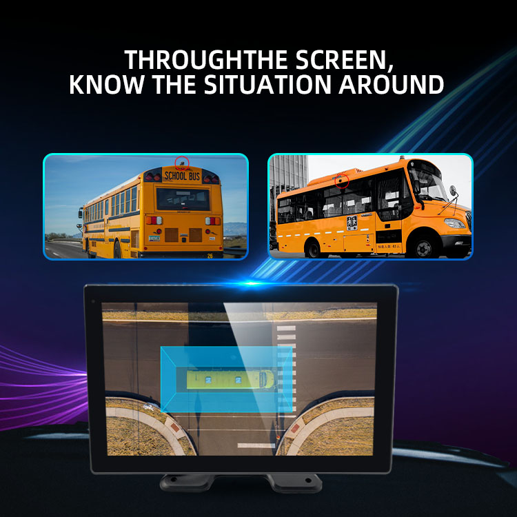10.1 Inch IPS Touch Screen BSD Monitor System with 5 AHD Cameras for HGV Truck