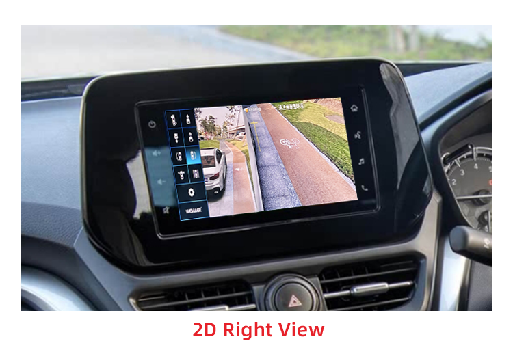 Sistema de cámara de automóvil de 360 ° con decodificador incorporado para Toyota Hyryder Urban Cruiser
