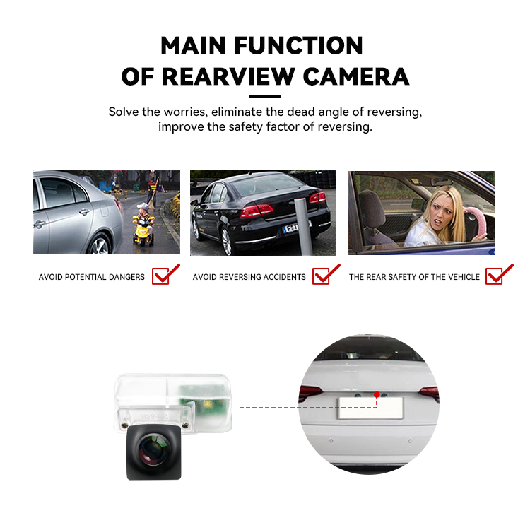 Cvbs Rearview Camera For Toyota 2413