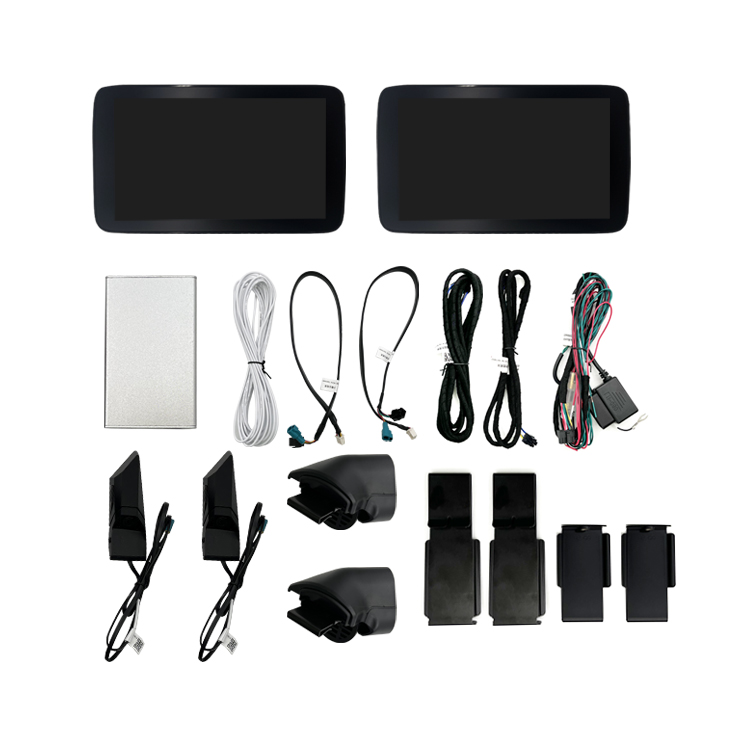 Blind Spot Left Right 2 Side Mirror Camera Dual Monitor System BSD DVR For Car