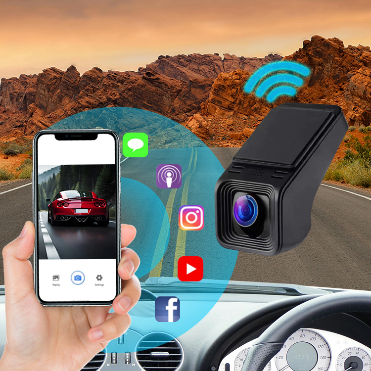 Wifi APP Control 1080P Dash Cam Car Black Box DVR Video Camera