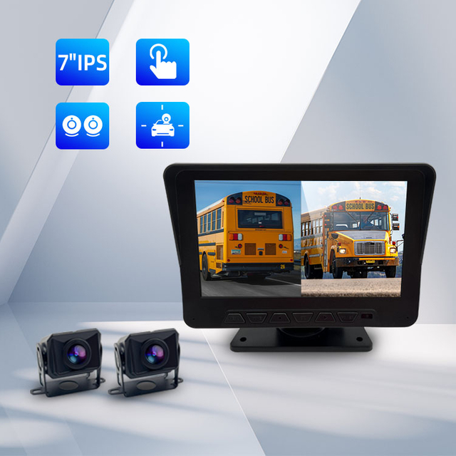 Dual View Monitor 2 Channel Voice Control Camera DVR System