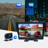 Voice Control Monitor with Audible Alarm - BSD 1080P AHD Truck 4 Channel Vehicle Camera