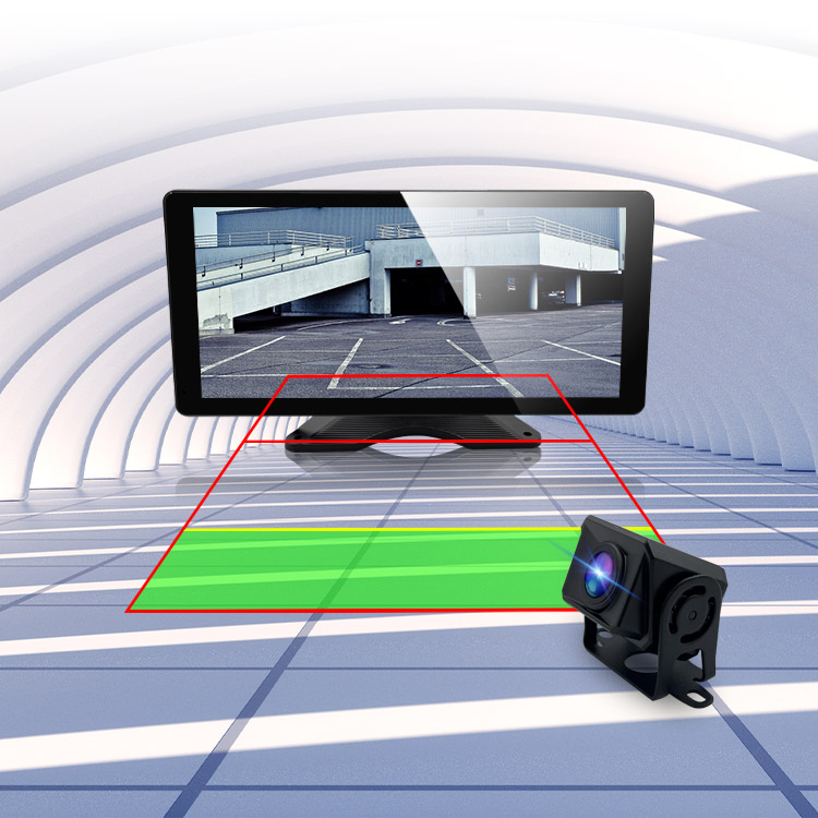10.36" 4 Channel Car BSD AI ADAS Recorder Monitor With 4 Cameras For Truck/Bus 