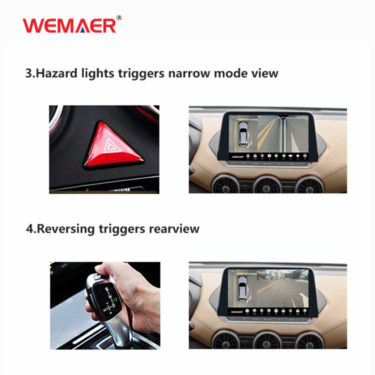 Versión T5 de la cámara universal 360 del automóvil