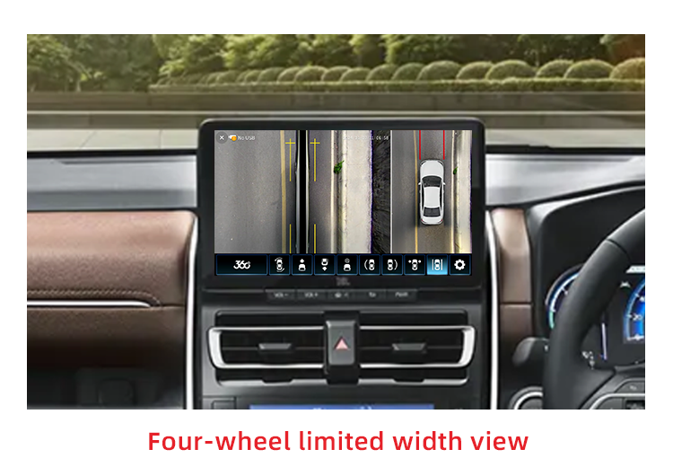 Sistema de cámara de automóvil de 360 grados con decodificador incorporado para Toyota Innova