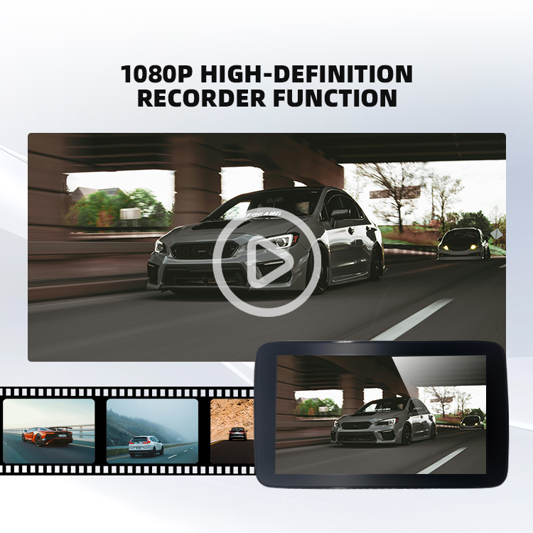 Blind Spot Left Right 2 Side Mirror Camera Dual Monitor System BSD DVR For Car