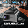3 câmeras 2k+1080p+1080p Video Video WiFi App Control Car DVR Dash Cam 