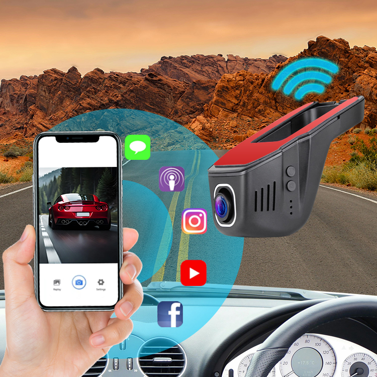 24H Parking Monitor Driving Recorder HD Night Vision WIFI DVR Dash Camera