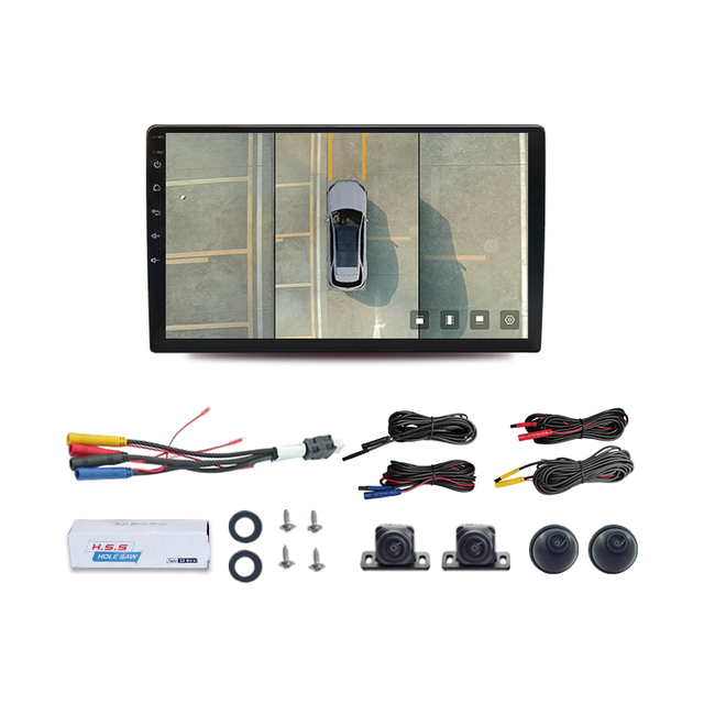 9 Inch 4+64G Navigation 360 Car Camera with Car DVD Player