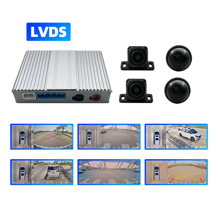 1000S LVDS 360 Degree Bird View Car Panorama Images Camera System 