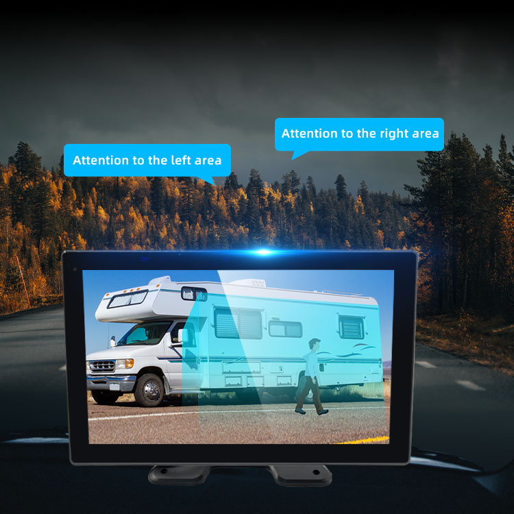 Voice Control 6 Channels Cameras Monitor ADAS Blind Spot BSD System