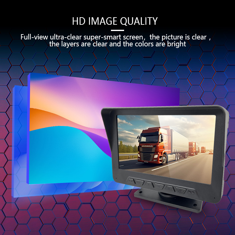 Night Vision Truck Reversing Bus Camera System 7 Inch Vehicle Monitor